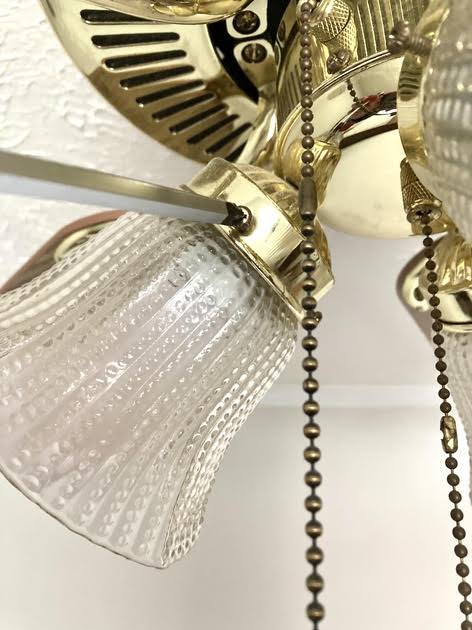 Super Simple, Affordable Way to Update an Old Ceiling Fan in 5 Easy Steps